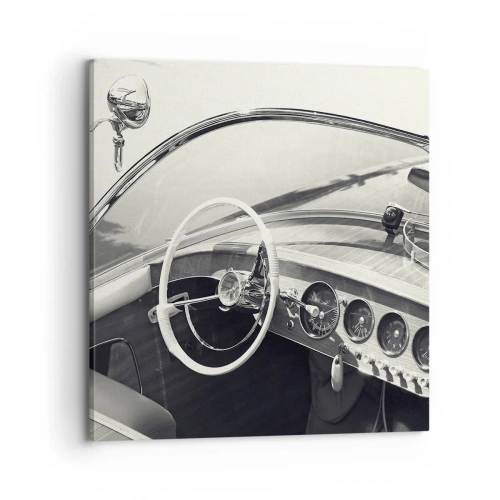 Impression sur toile - Image sur toile - Temps pour riche - 70x70 cm