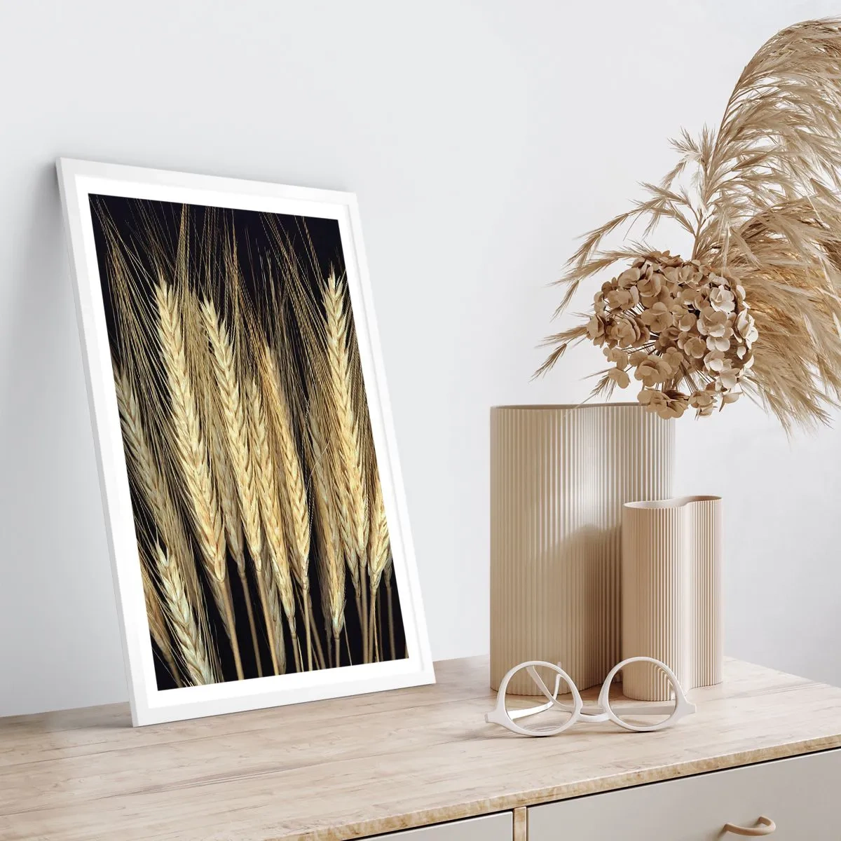 Affiche dans un cadre blanc - Poster - Magie rustique - 61x91 cm