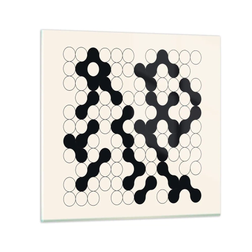 Impression sur verre - Image sur verre - Jeu chinois – variation - 70x70 cm