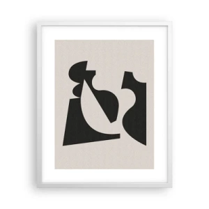 Affiche dans un cadre blanc - Poster - À monter soi-même - 40x50 cm