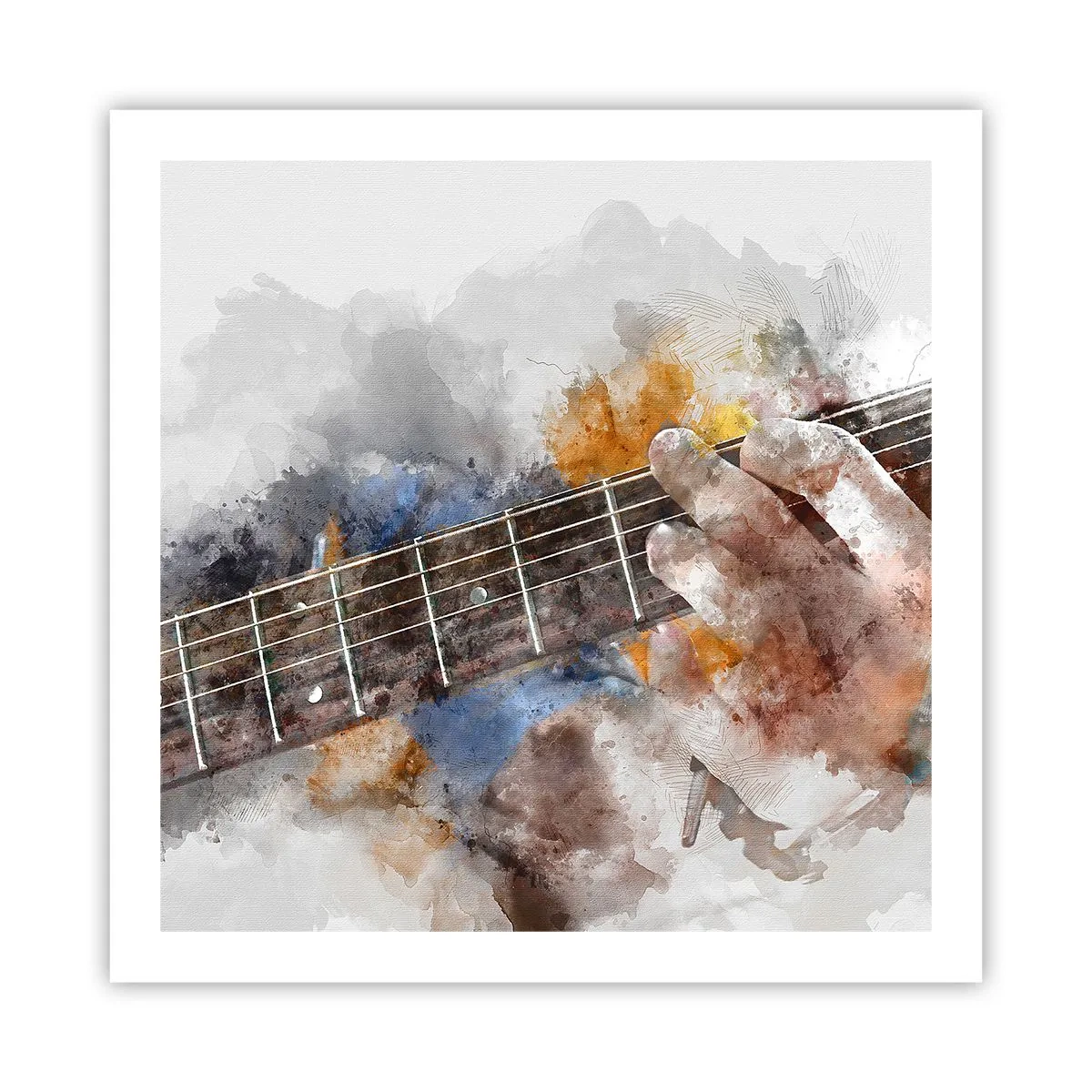 Affiche - Poster - La poésie entre les cordes - 60x60 cm