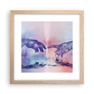 Affiche dans un chêne clair - Poster - Divine étincelle de vie - 30x30 cm