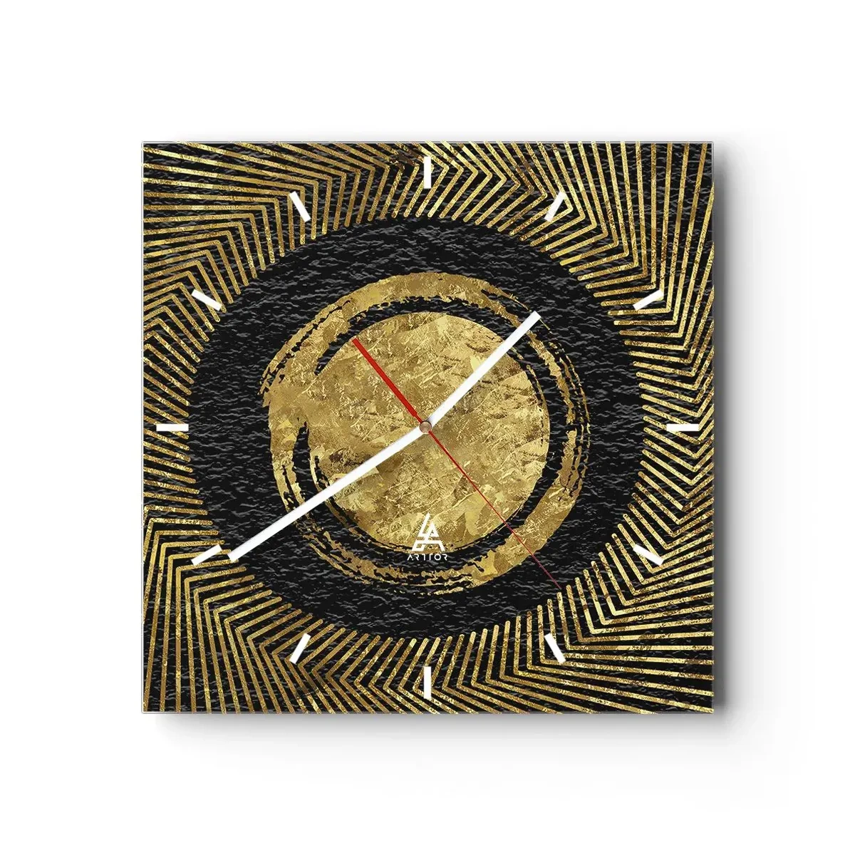 Horloge murale - Pendule murale - Composition glamour - 40x40 cm
