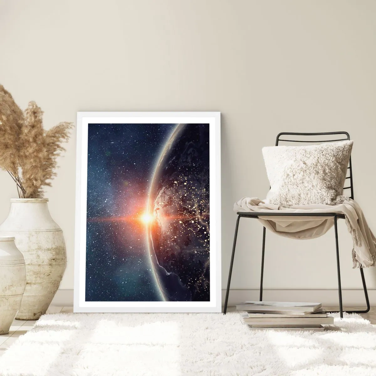 Affiche dans un cadre blanc - Poster - Dans une nouvelle perspective - 50x70 cm