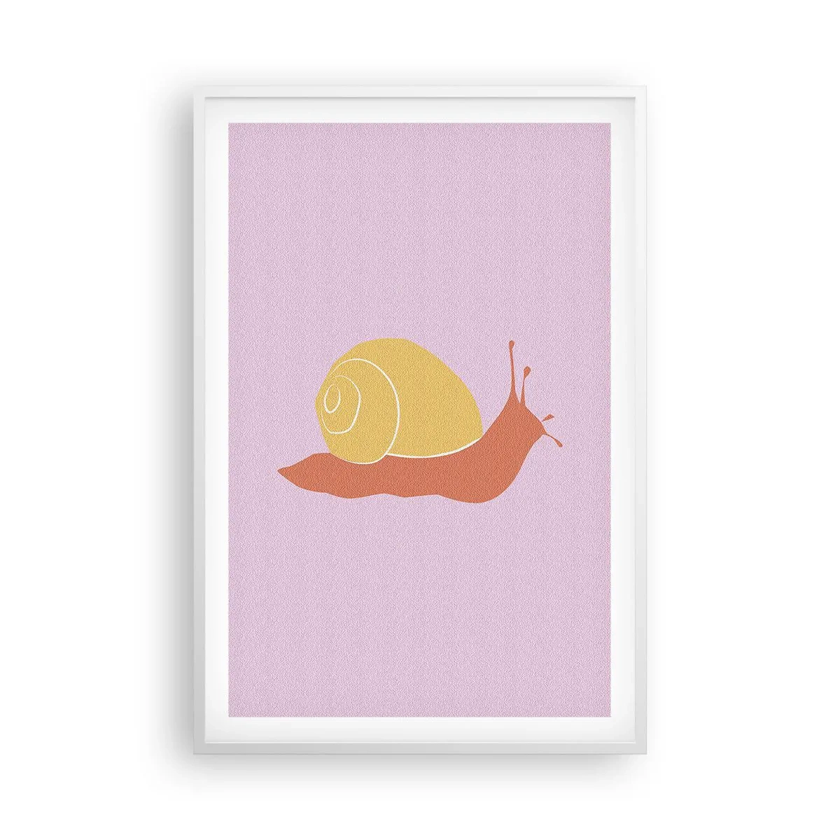 Affiche dans un cadre blanc - Poster - Il n'y a pas d'urgence - 61x91 cm