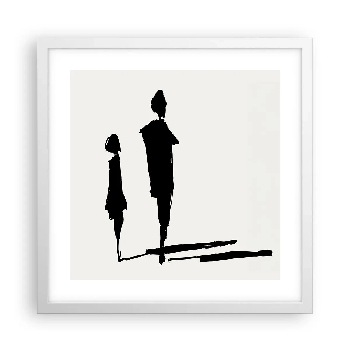 Affiche dans un cadre blanc - Poster - Êtes-vous sûr qu'ils sont ensemble ? - 40x40 cm