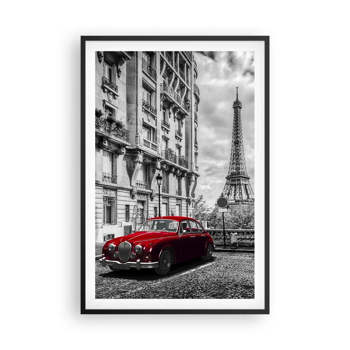 Affiche dans un cadre noir - Poster - Prédateur dans la ville - 61x91 cm