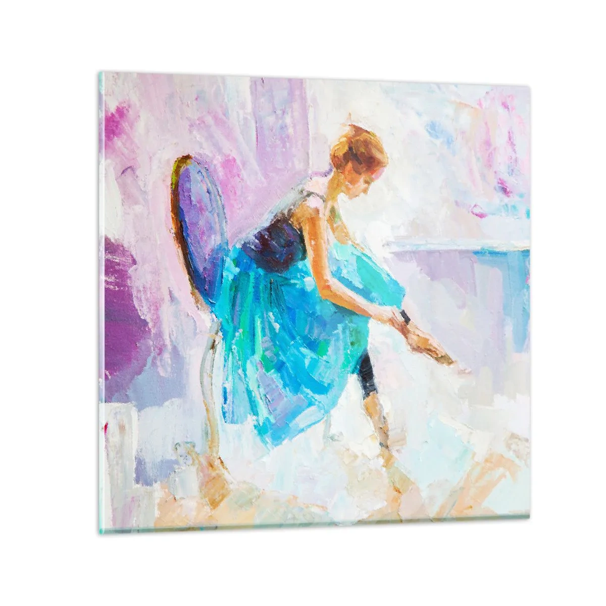 Impression sur verre - Image sur verre - Grâce ineffable, charme subtil - 60x60 cm