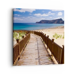 Impression sur toile - Image sur toile - Emmène-moi dans les îles du bonheur - 30x30 cm