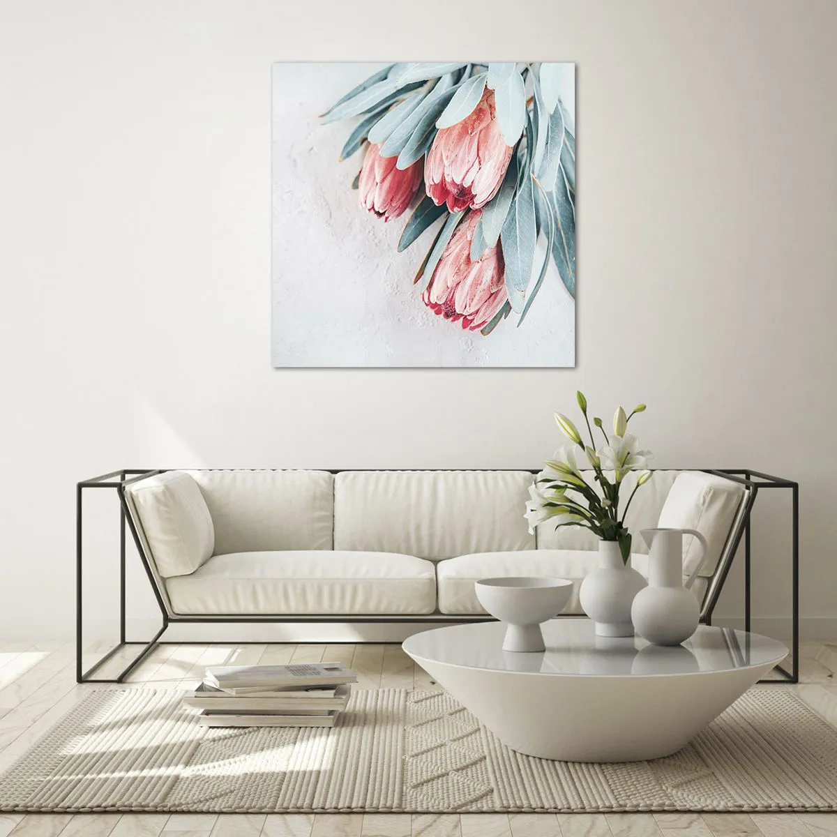Impression sur verre - Image sur verre - Honte de leur propre beauté - 30x30 cm