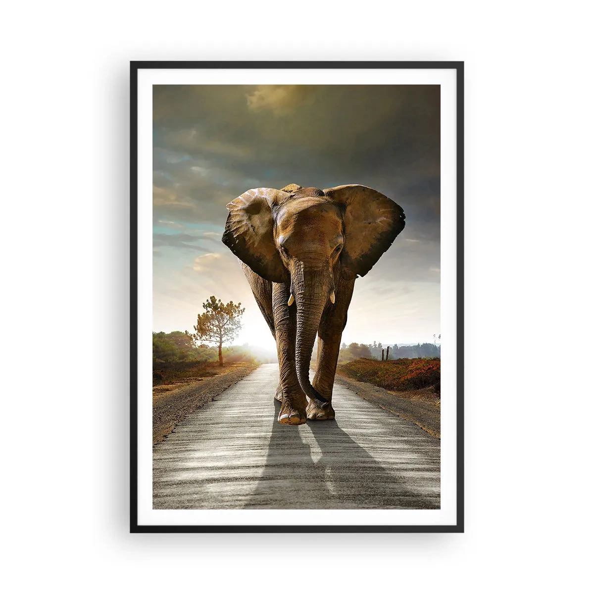 Affiche dans un cadre noir - Poster - Et pas du tout en porcelaine - 70x100 cm