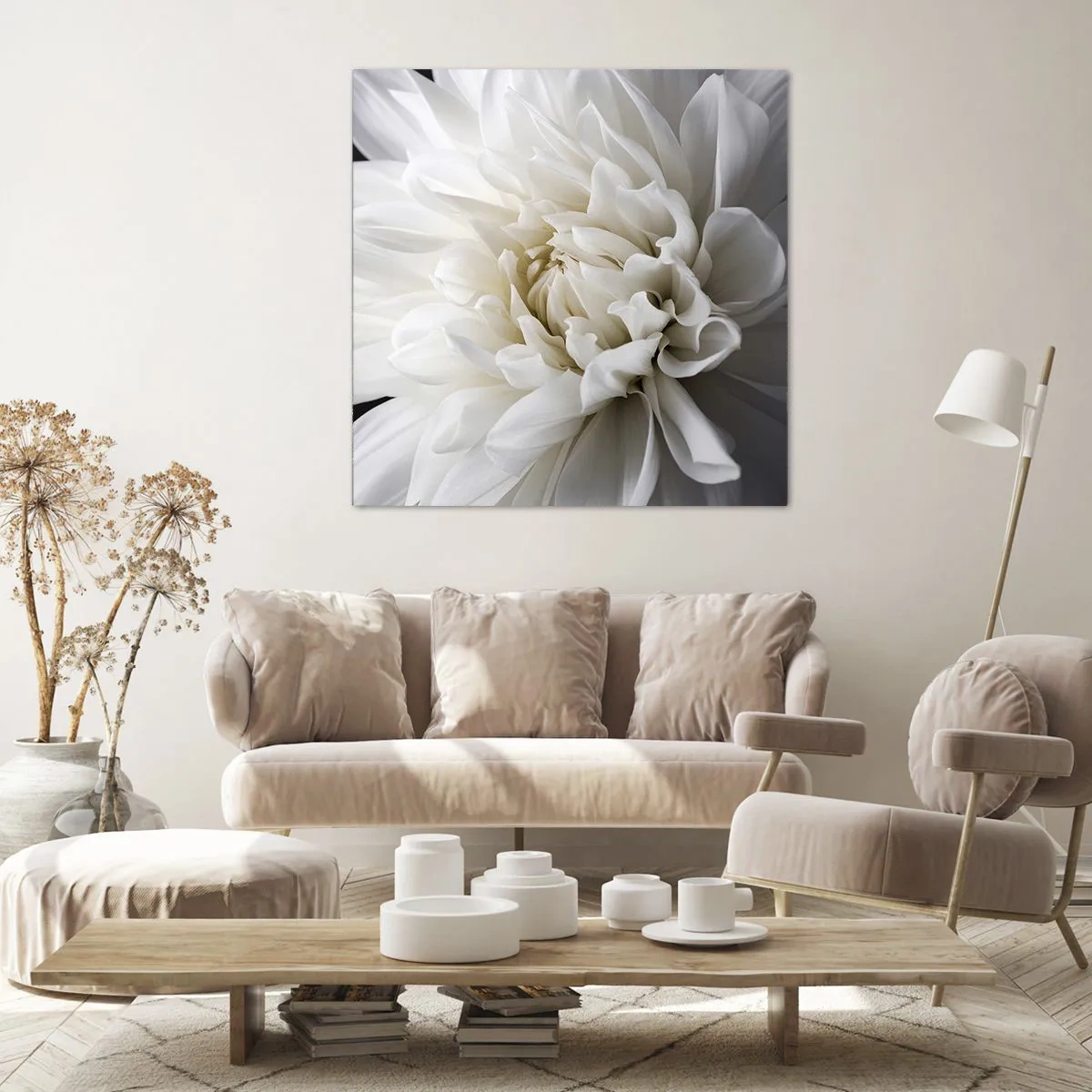 Impression sur toile - Image sur toile - Le matin de la jeune mariéé - 60x60 cm