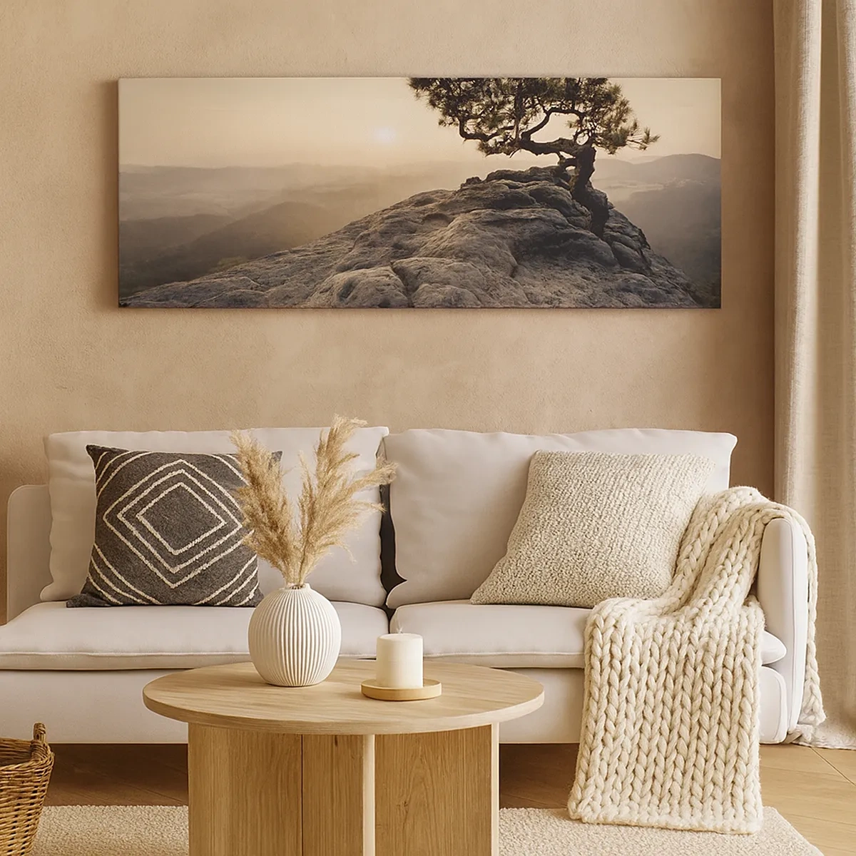 Impression sur toile - Image sur toile - La vie gagne toujours - 30x30 cm