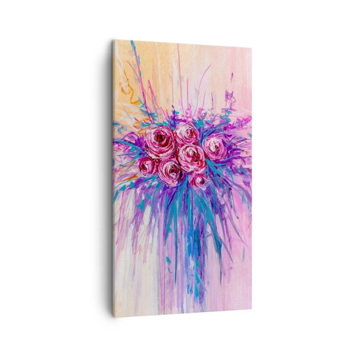 Impression sur toile - Image sur toile - Fontaine aux roses - 45x80 cm