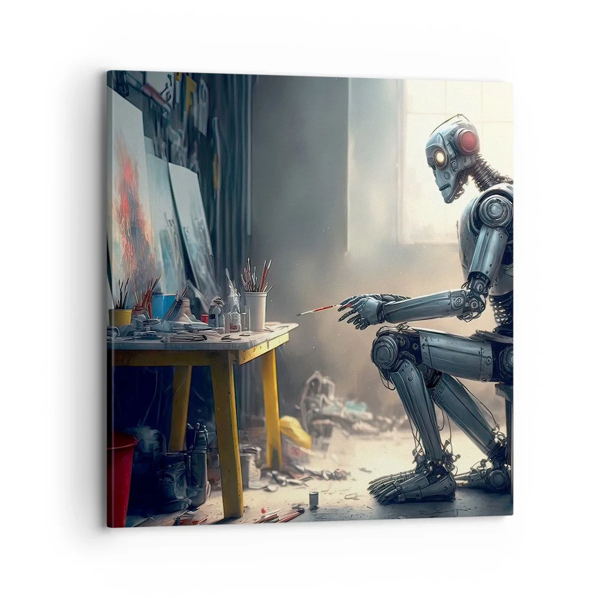 Impression sur toile - Image sur toile - L'acte de création - 70x70 cm