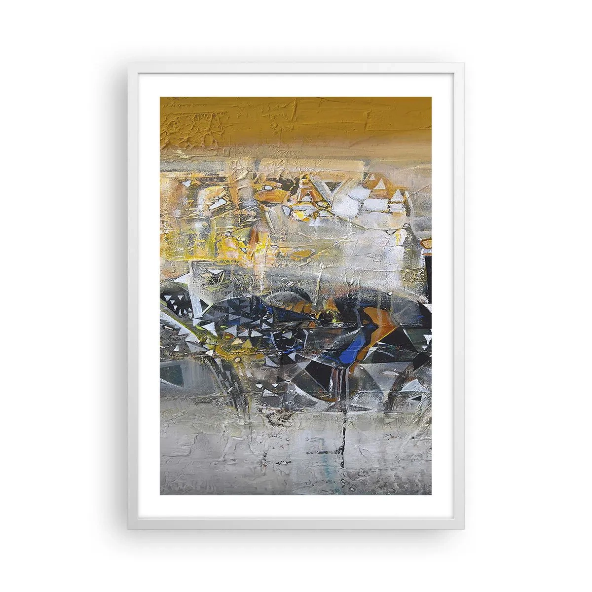 Affiche dans un cadre blanc - Poster - Tout se met en place - 50x70 cm