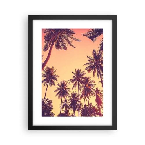 Affiche dans un cadre noir - Poster - Variation tropicale - 30x40 cm