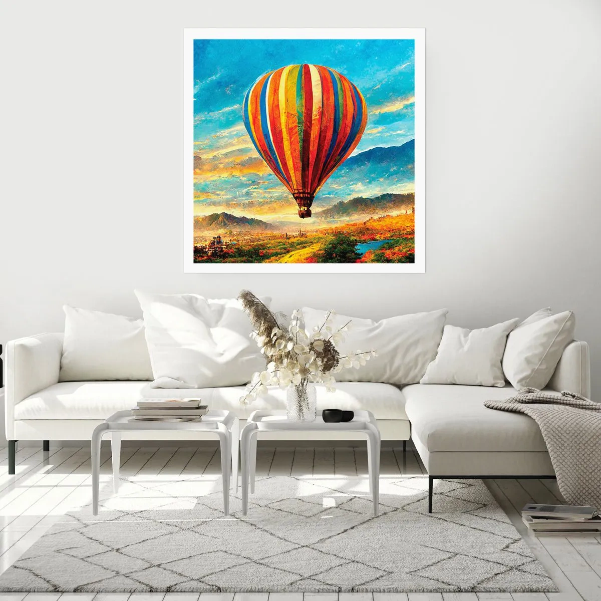 Affiche - Poster - Dans le silence on voit mieux - 50x50 cm