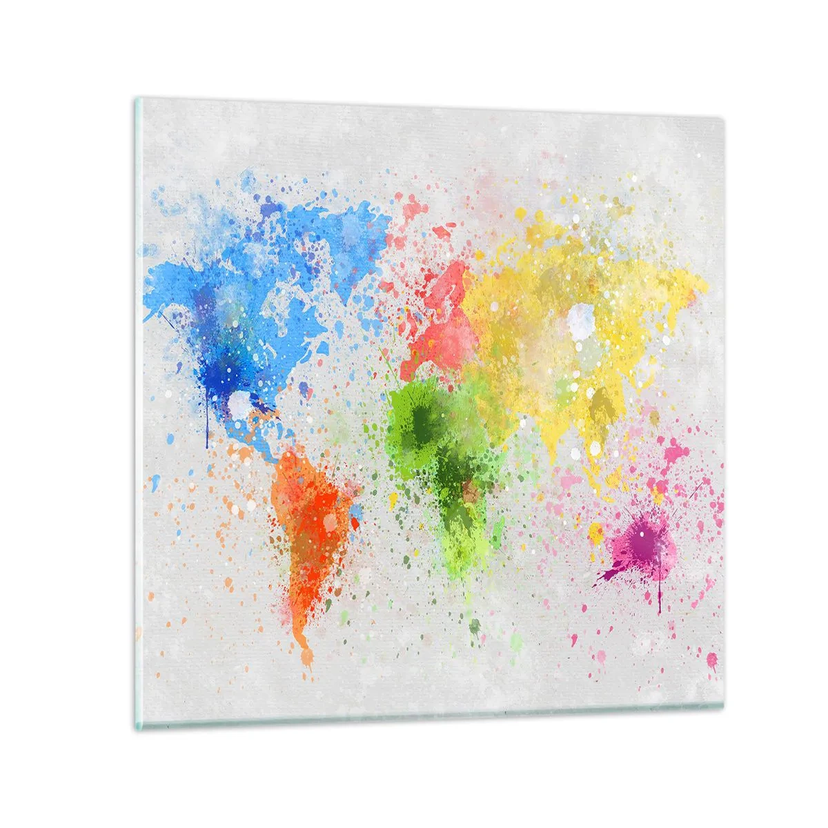 Impression sur verre - Image sur verre - Toutes les couleurs du monde - 30x30 cm