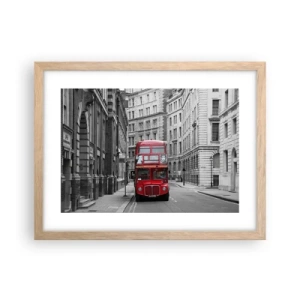 Affiche dans un chêne clair - Poster - La vie de tous les jours ne doit pas être grise - 40x30 cm