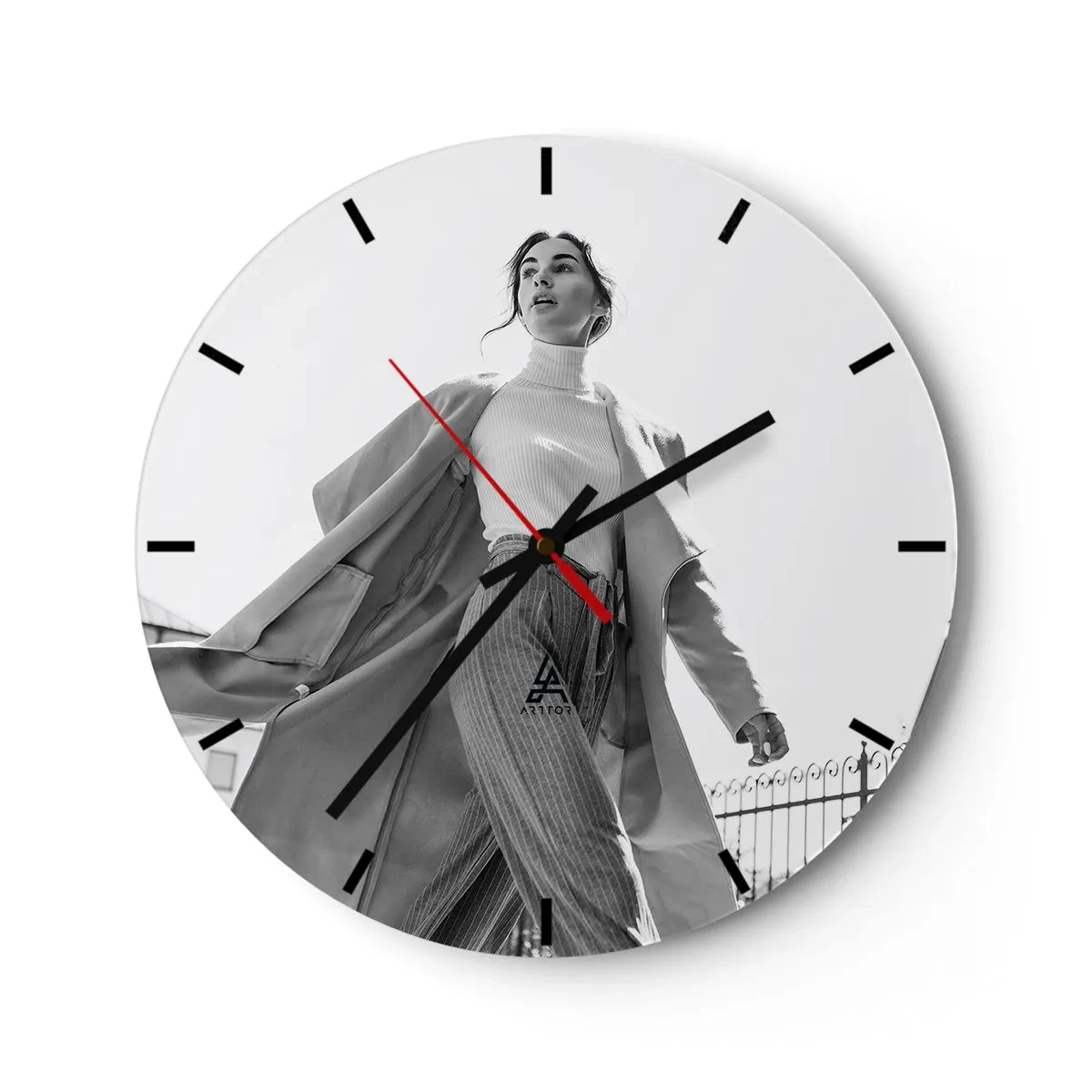Horloge murale - Pendule murale - Tu viens avec moi? - 40x40 cm