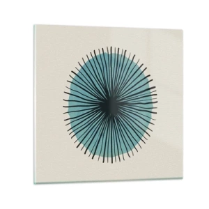 Impression sur verre - Image sur verre - Rayonnant dans l'azur - 70x70 cm