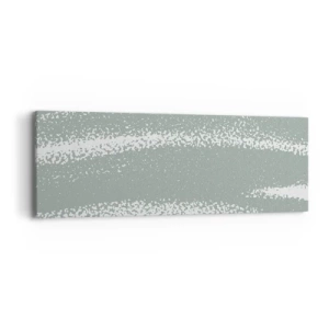 Impression sur toile - Image sur toile - Abstraction dans un climat hivernal - 90x30 cm