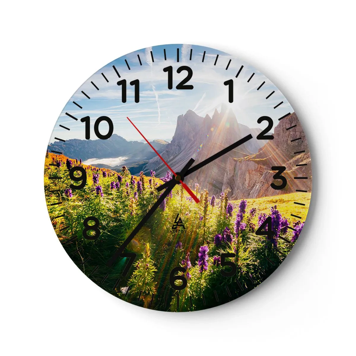 Horloge murale - Pendule murale - La vie secrète des herbes - 40x40 cm