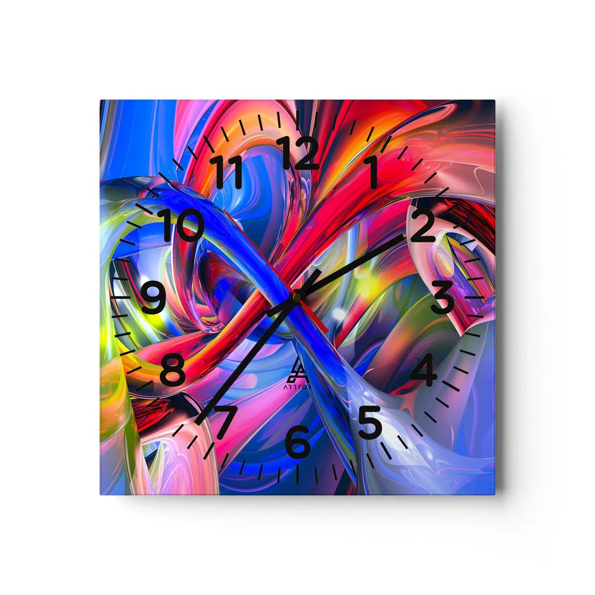 Horloge murale - Pendule murale - La danse des nuances - 30x30 cm