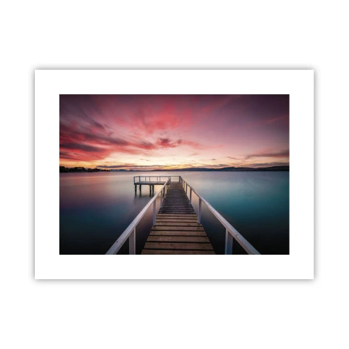 Affiche - Poster - La douce flamme du soir - 40x30 cm