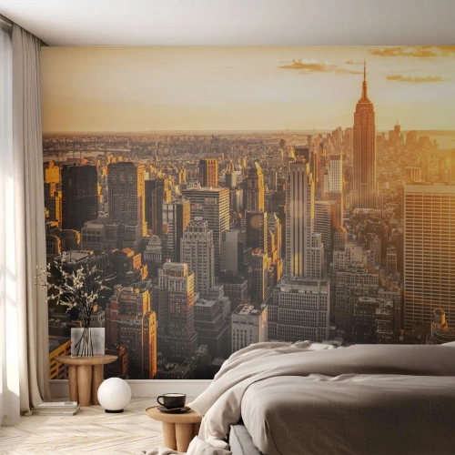 Papier Peint Autocollant Deluxe Sticker - Grandir au soleil - Ville, New York, Architecture - 400x280 cm