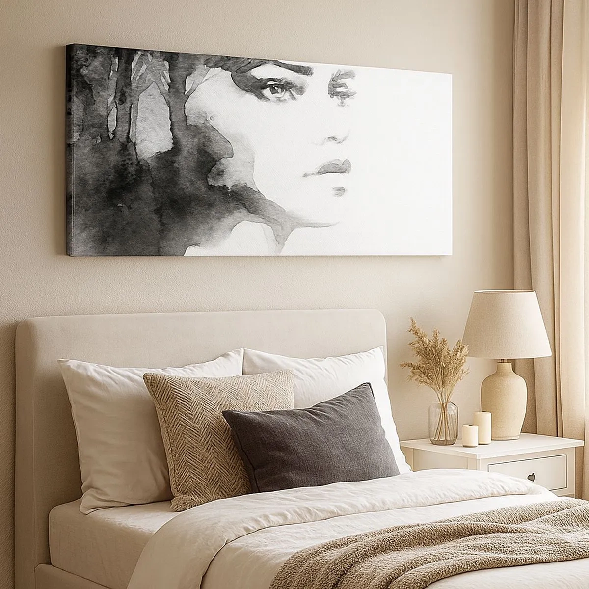 Impression sur toile - Image sur toile - Fait de mystère et de brouillard - 100x40 cm