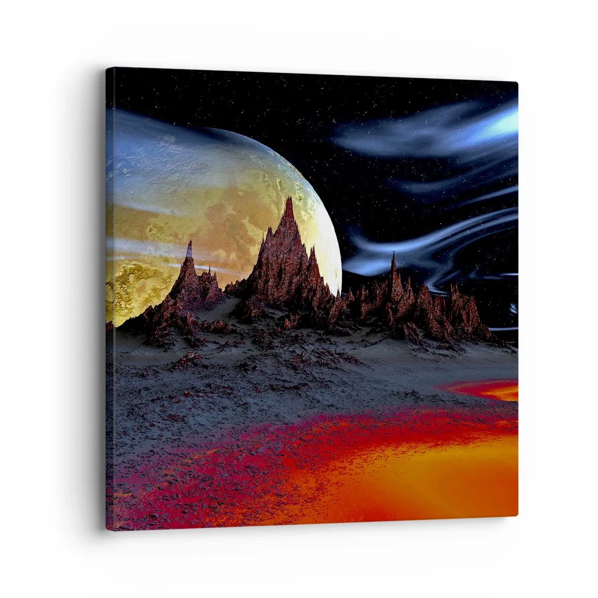 Impression sur toile - Image sur toile - Monde inconnu - 30x30 cm