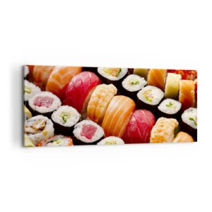 Impression sur toile - Image sur toile - Couleurs et saveurs d'Asie - 100x40 cm