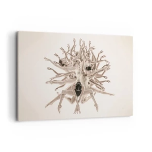 Impression sur toile - Image sur toile - Composition abstraite de danseurs en mouvement - 120x80cm - S'épanouir en danse - Décoration murale moderne pour le salon et la chambre ARTTOR