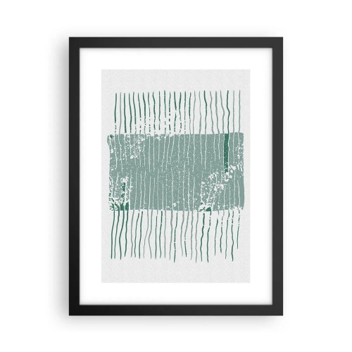 Affiche dans un cadre noir - Poster - Abstraction de la mer - 30x40 cm