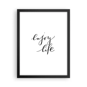 Affiche dans un cadre noir - Poster - Rien à ajouter.... - 30x40 cm