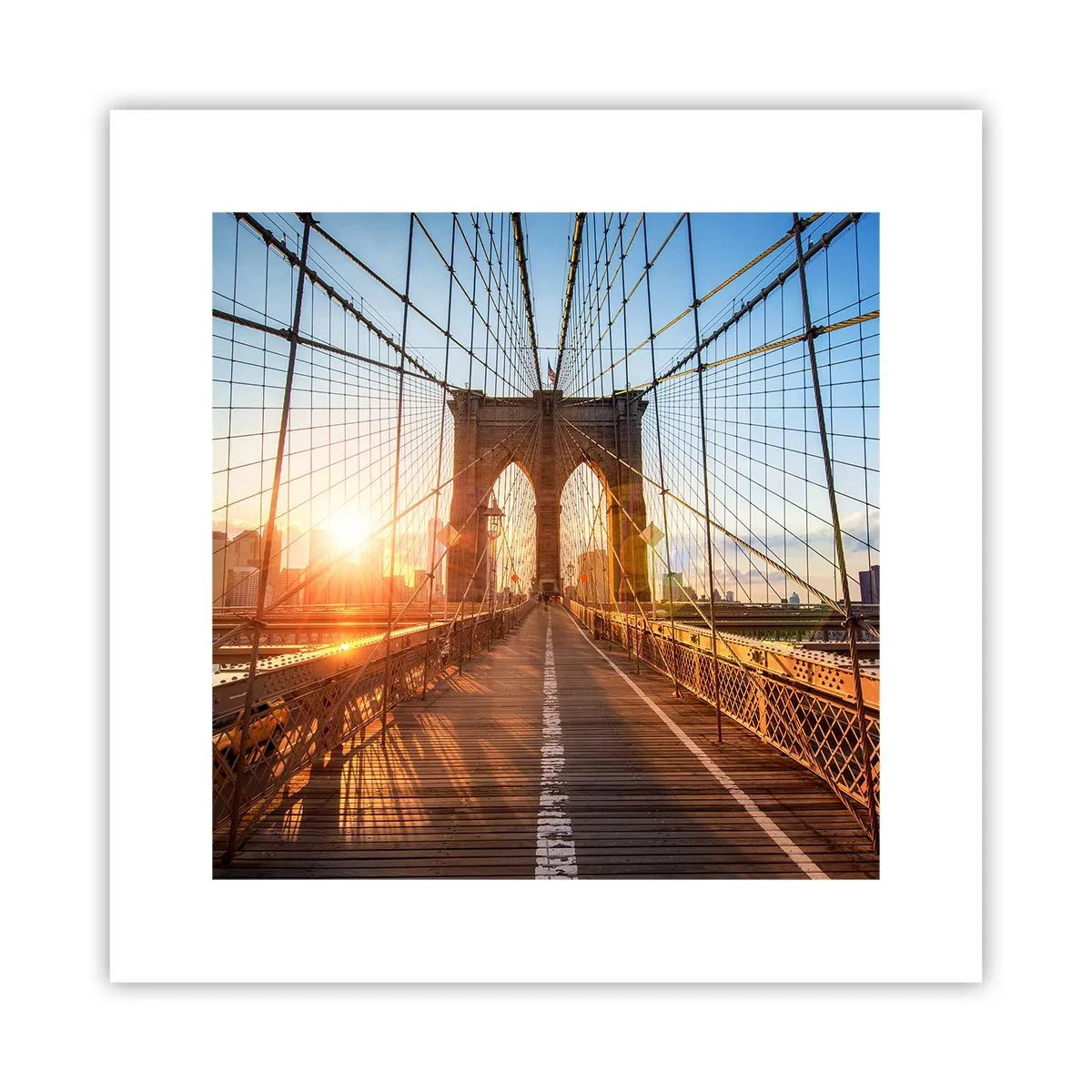 Affiche - Poster - Sur le pont d'or - 30x30 cm