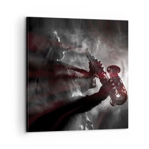 Impression sur toile - Image sur toile - Dans les brumes du jazz - 60x60 cm