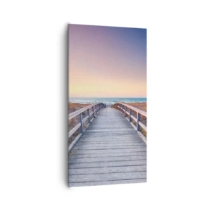 Impression sur toile - Image sur toile - Aurore baltique du soir - 65x120 cm