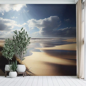 Papier Peint Photo Premium Sand - Plage, plage sauvage - Plage, Mer, Dunes - 500x350 cm