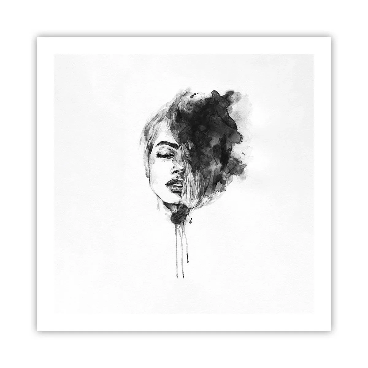 Affiche - Poster - De quoi rêve la fille - 60x60 cm
