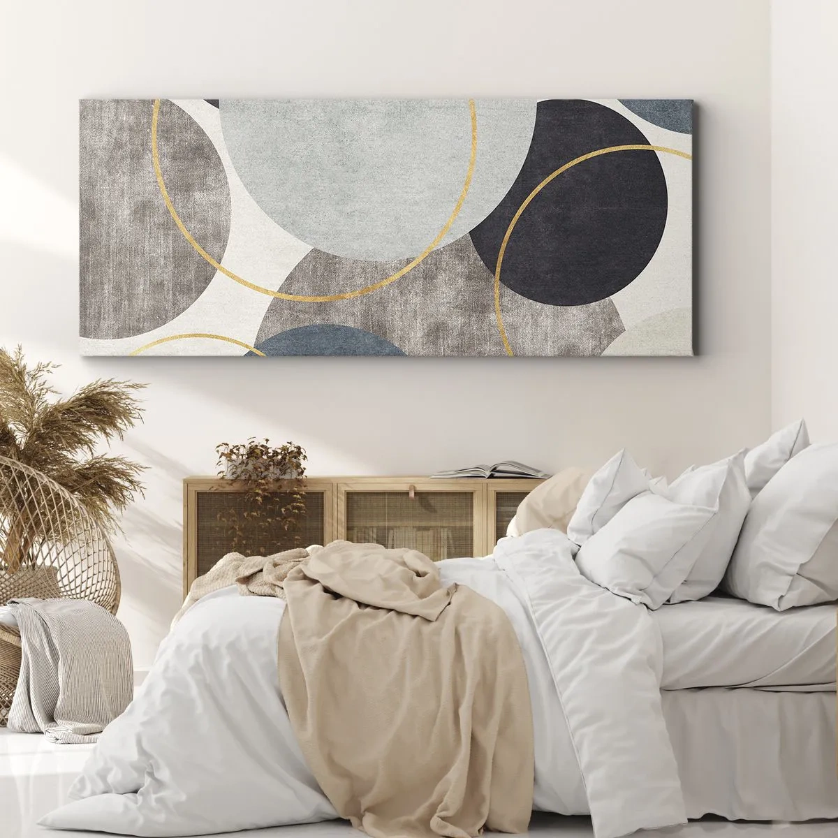 Impression sur toile - Image sur toile - Cercles sur cercles - 100x40 cm