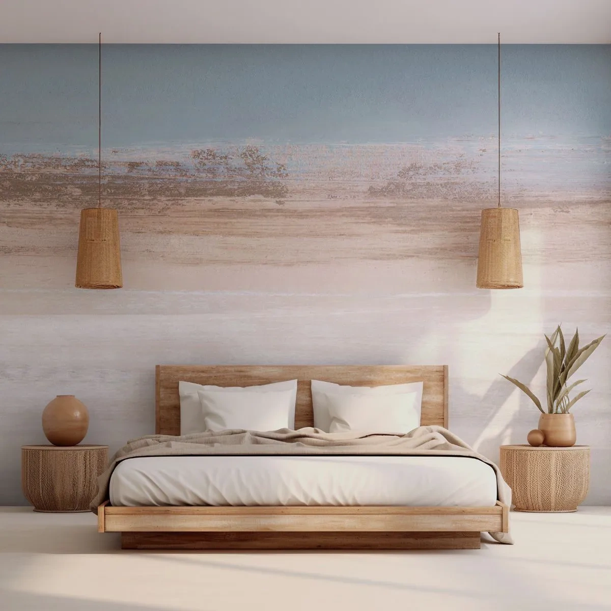 Papier Peint Photo Standard Eco - Paysage ambigu - Morceau, Brillant, Minimalisme - 400x280 cm
