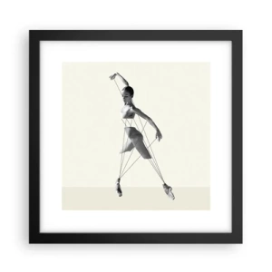 Affiche dans un cadre noir - Poster - Dans le théatre de la vie - 30x30 cm