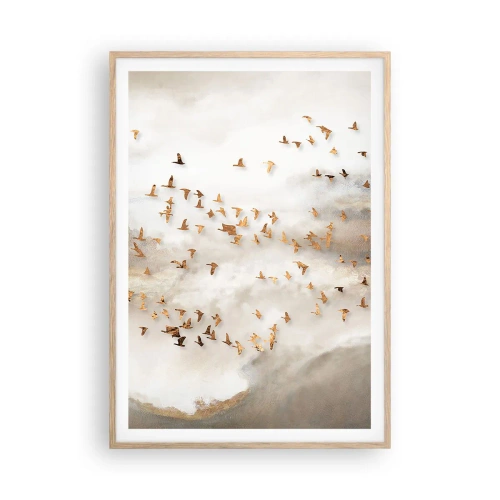 Affiche dans un chêne clair - Poster - Il est l'heure… - 70x100 cm