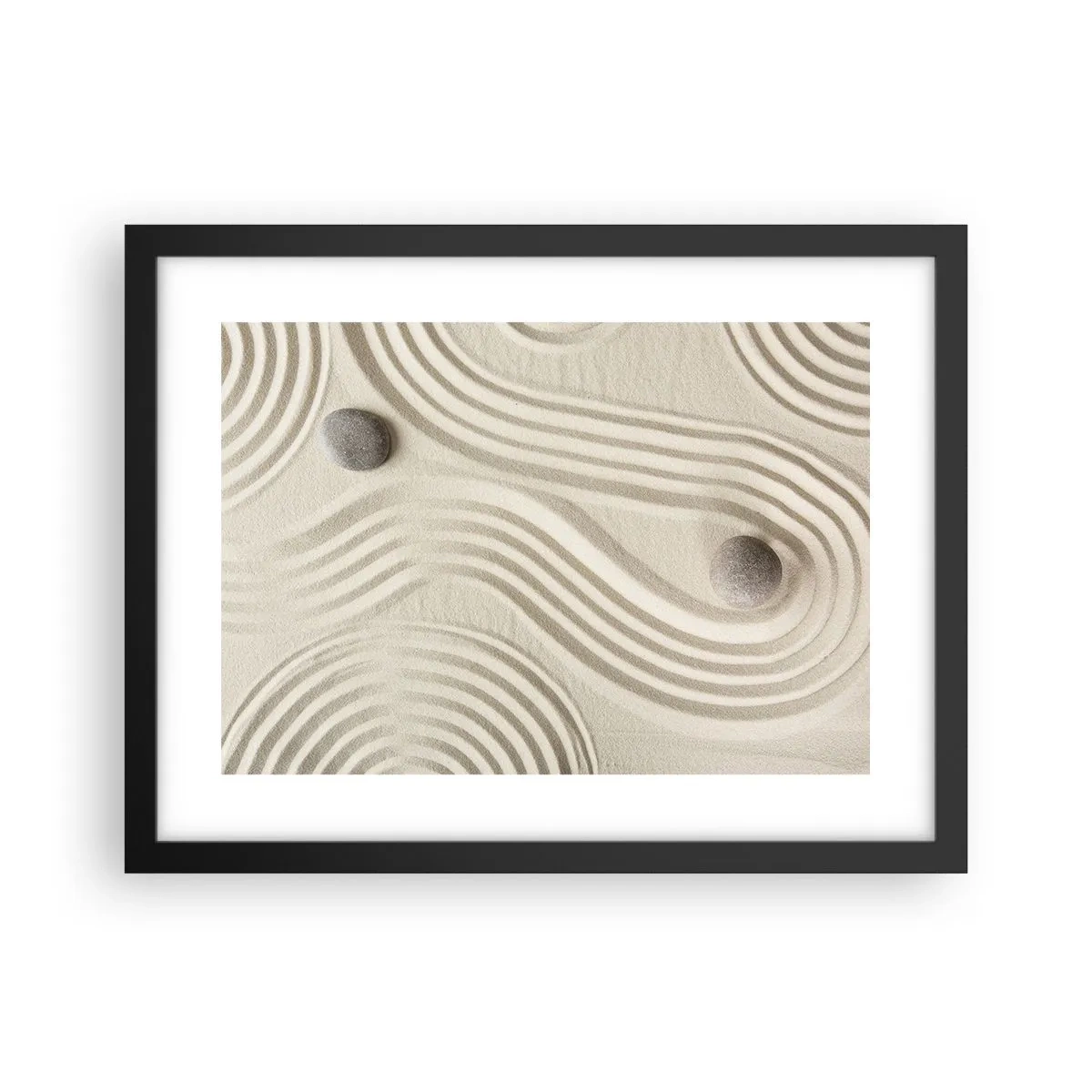 Affiche dans un cadre noir - Poster - Touche de chaleur - 40x30 cm