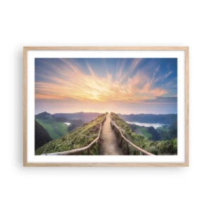 Affiche dans un chêne clair - Poster - Proche du ciel - 70x50 cm