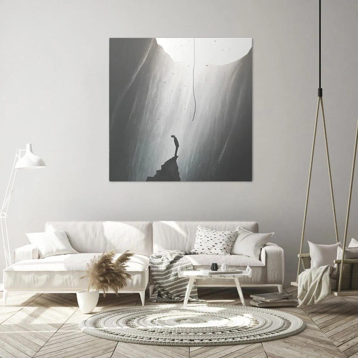 Impression sur toile - Image sur toile - Il y a toujours une issue - 30x30 cm