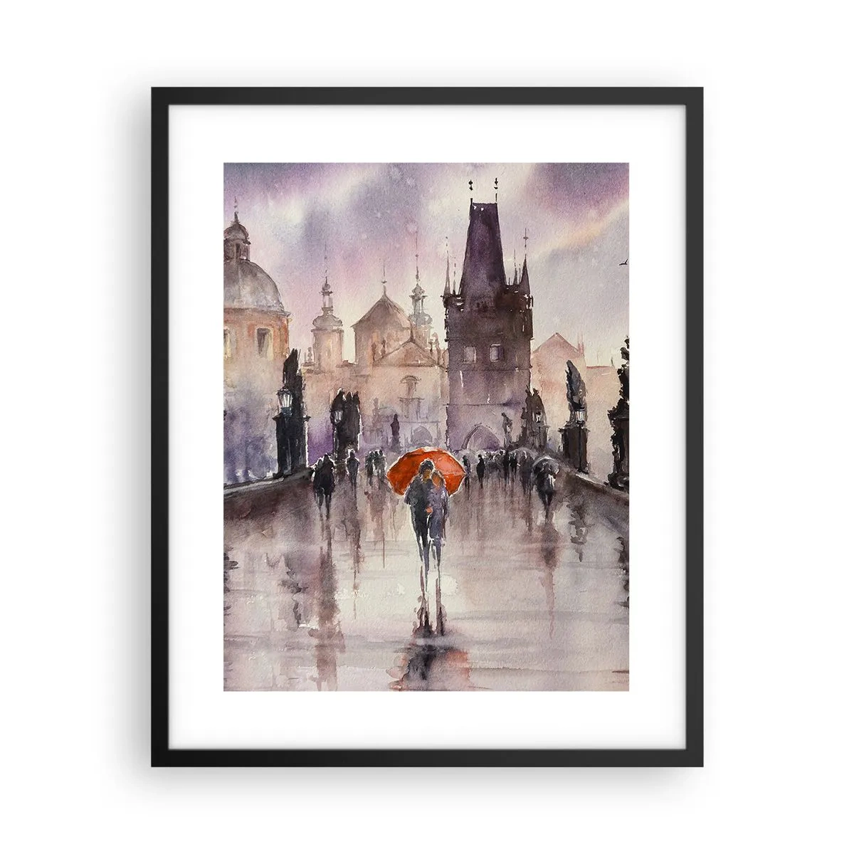 Affiche dans un cadre noir - Poster - Les gens ne changent pas - 40x50 cm